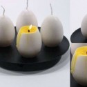 Velas con forma de huevo