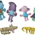 Peluches con forma de garabatos