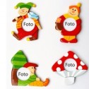 Graciosos portarretratos  en forma de gnomos