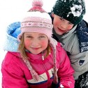 Jugar en la nieve con los niños