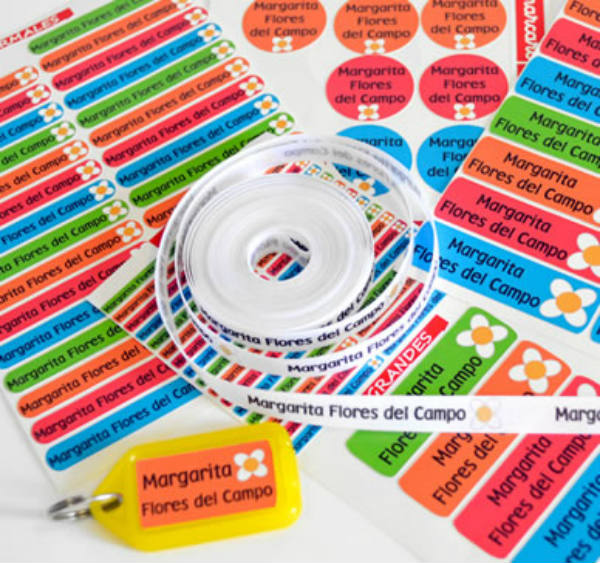 Etiquetas adhesivas para los objetos de tus hijos